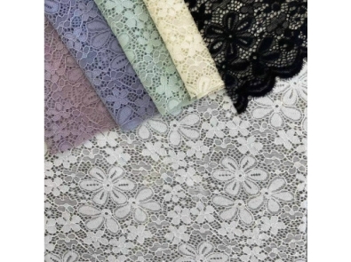Vải Ren Hoa Nhiều Màu