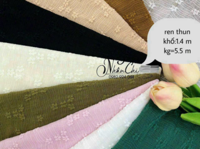 Vải Ren Thun Hàng Mới Về