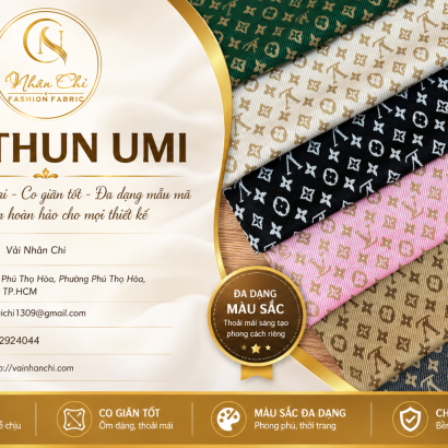 Thun Umi – Chất Liệu Được Yêu Thích Nhờ Sự Mềm Mại Và Tính Ứng Dụng Cao