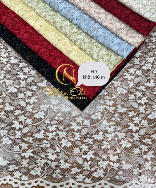 VẢI REN 1M40 – HOA VĂN TINH TẾ