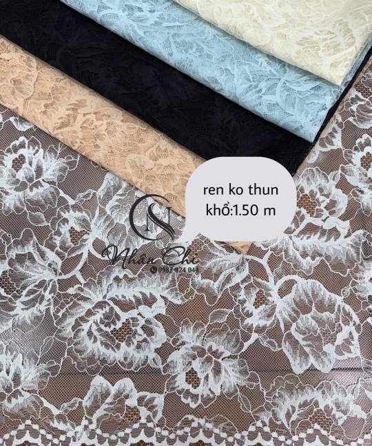 VẢI REN 1M40 – HOA VĂN TINH TẾ