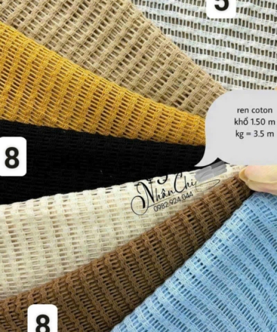 Vải Ren Hoa Nhiều Màu