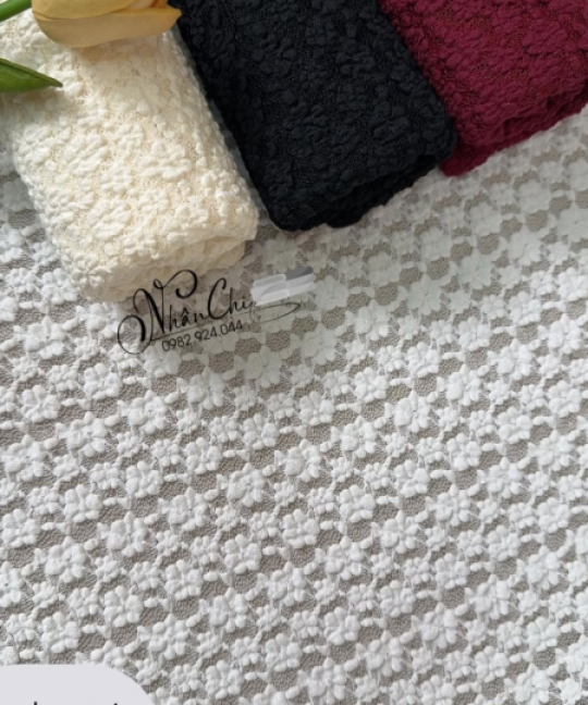 Vải Ren Hoa Nhiều Màu