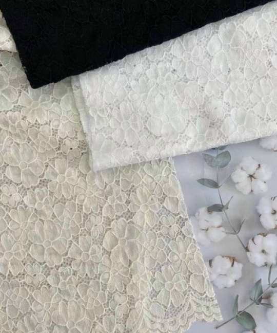 Vải Ren Hoa Nhiều Màu