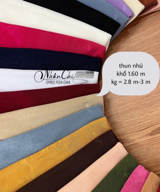 Vải Thun Body Nhiều Màu