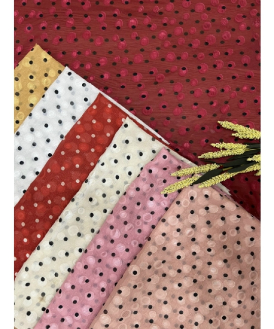 Vải Tơ Gấm Chấm BI